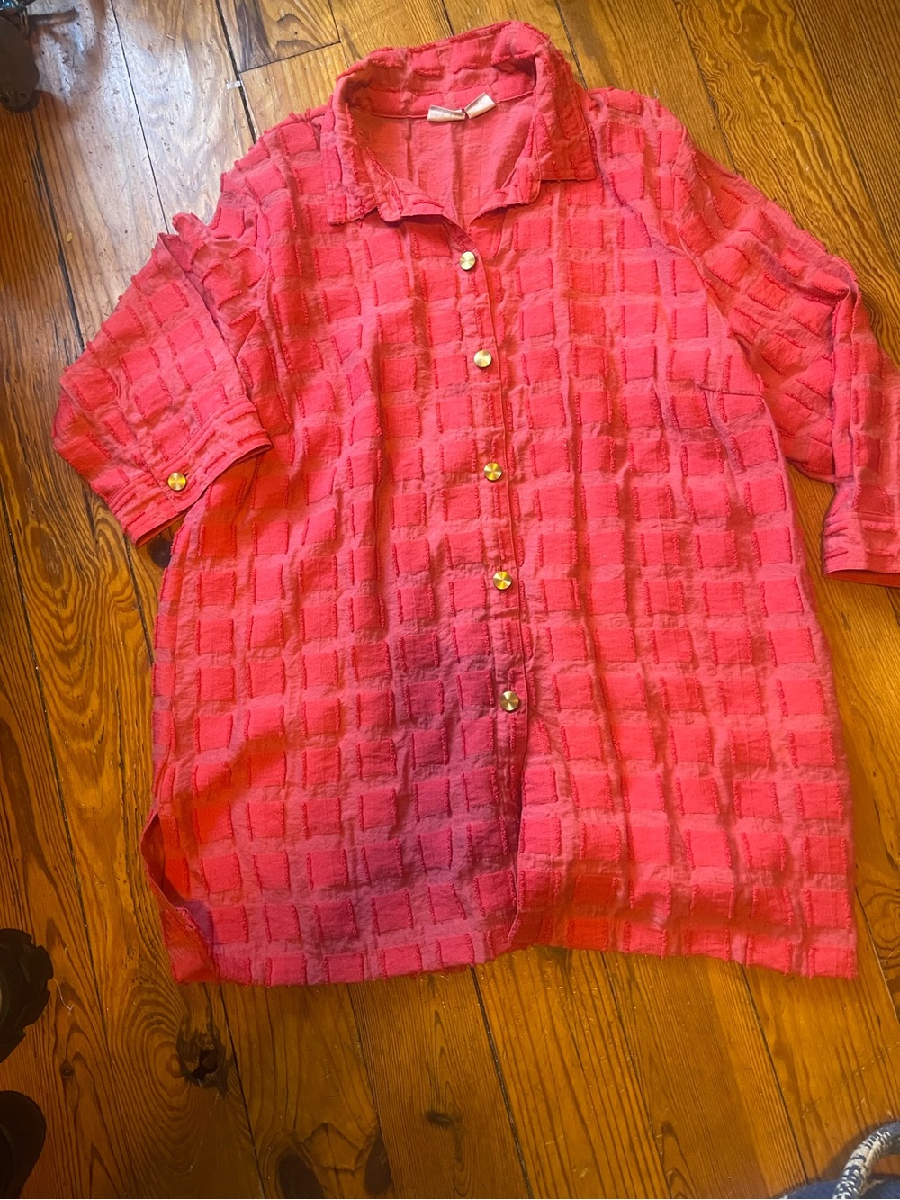 Chicos textured tunic top. Size 3 (L). Excellent condition